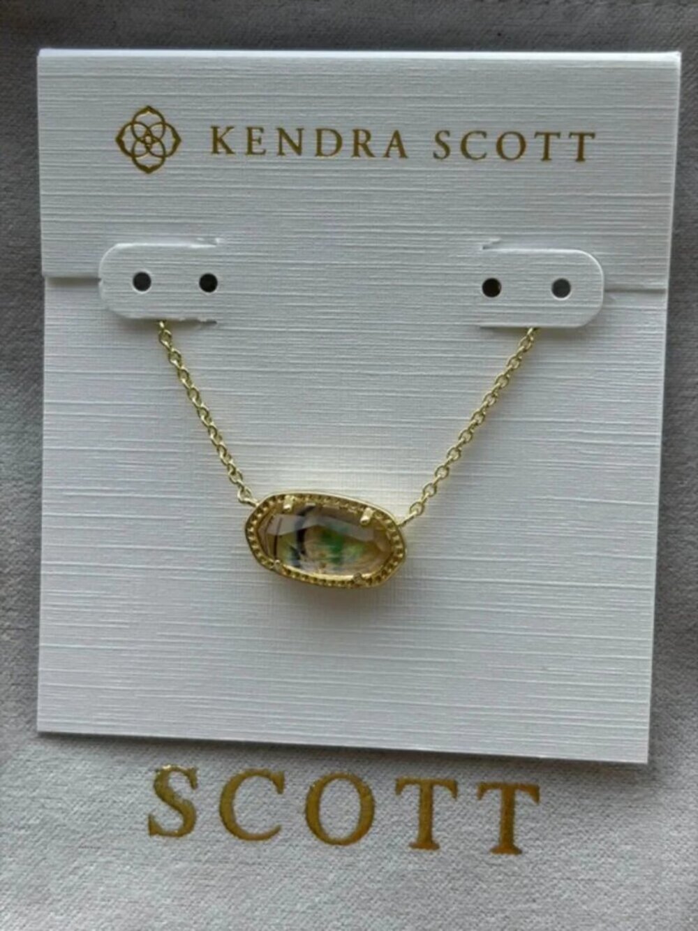 Kendra Scott yellow necklace